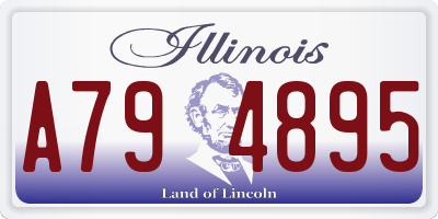 IL license plate A794895