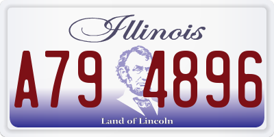 IL license plate A794896