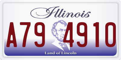 IL license plate A794910
