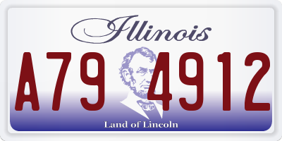 IL license plate A794912