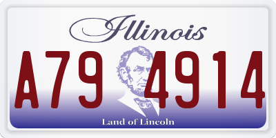 IL license plate A794914