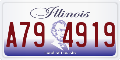 IL license plate A794919