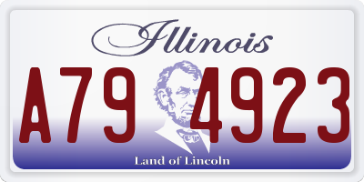 IL license plate A794923