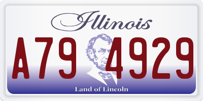 IL license plate A794929