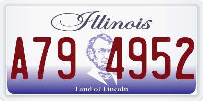 IL license plate A794952