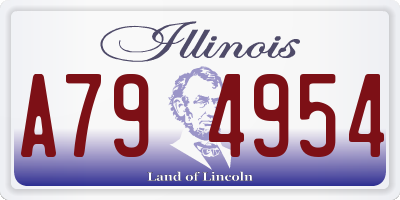 IL license plate A794954