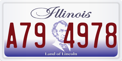 IL license plate A794978