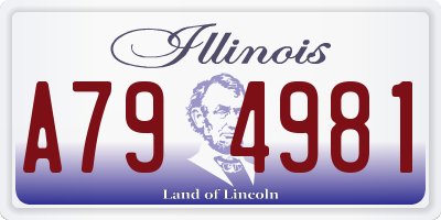 IL license plate A794981