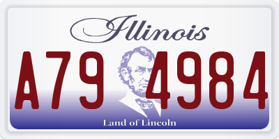 IL license plate A794984