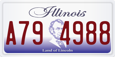IL license plate A794988