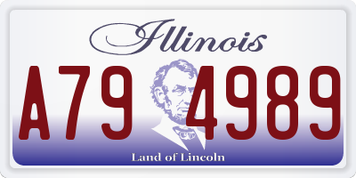 IL license plate A794989
