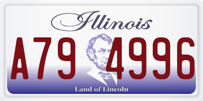 IL license plate A794996
