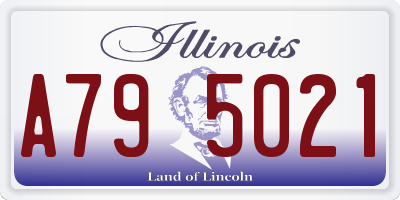 IL license plate A795021