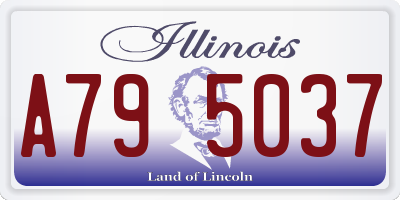 IL license plate A795037