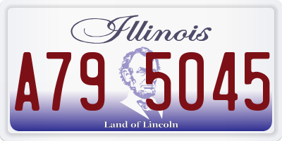 IL license plate A795045