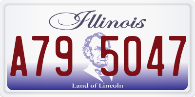 IL license plate A795047