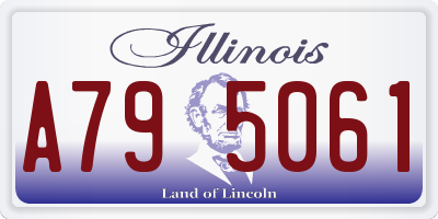 IL license plate A795061