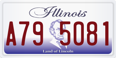 IL license plate A795081