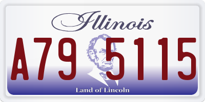 IL license plate A795115