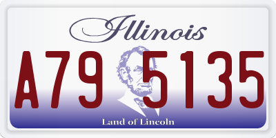 IL license plate A795135