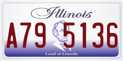 IL license plate A795136