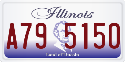 IL license plate A795150