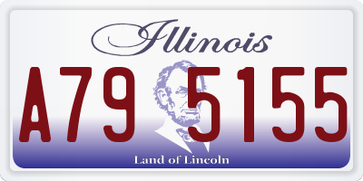 IL license plate A795155