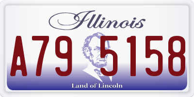 IL license plate A795158