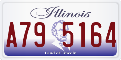 IL license plate A795164
