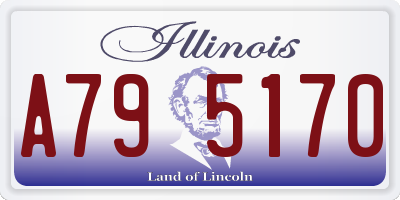 IL license plate A795170