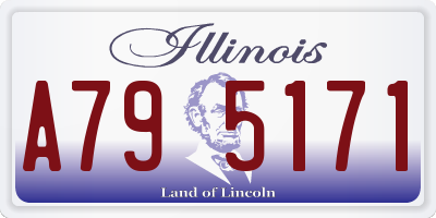 IL license plate A795171