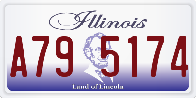 IL license plate A795174