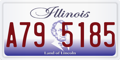 IL license plate A795185