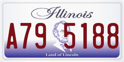 IL license plate A795188