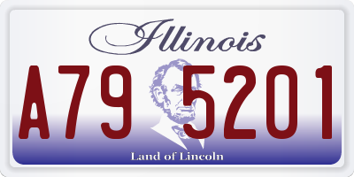 IL license plate A795201