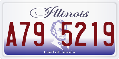 IL license plate A795219