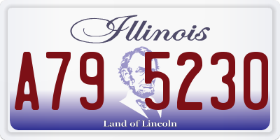 IL license plate A795230