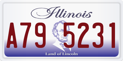 IL license plate A795231