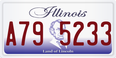 IL license plate A795233