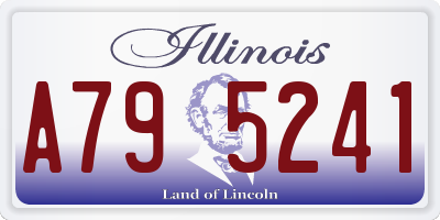 IL license plate A795241
