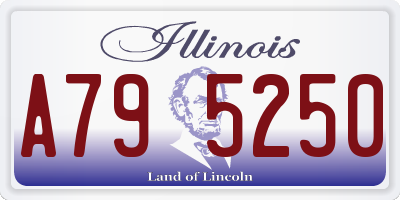 IL license plate A795250