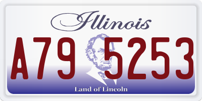 IL license plate A795253