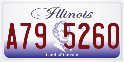 IL license plate A795260