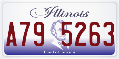 IL license plate A795263