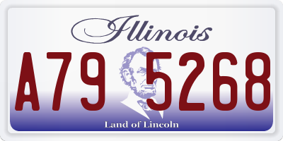 IL license plate A795268