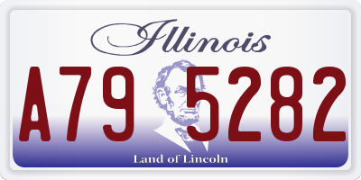 IL license plate A795282