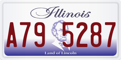 IL license plate A795287