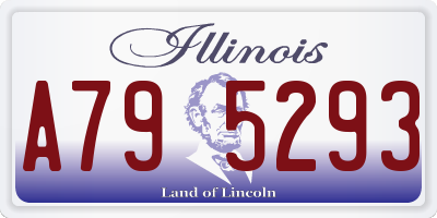IL license plate A795293