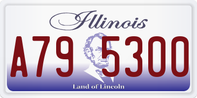 IL license plate A795300