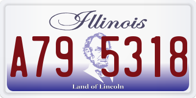 IL license plate A795318